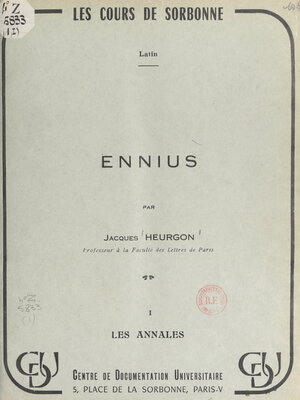 cover image of Ennius (1)